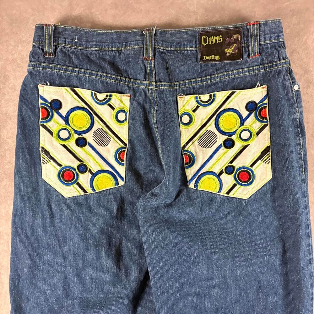 vintage y2k chams baggy skater style jeans